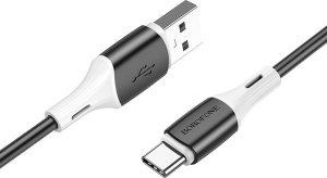 Kabel USB Borofone Kabel Bx79 - Usb Na Typ C - 3A 1 Metr Czarny 1