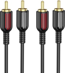 Kabel Borofone Kabel Bl13 - 2Rca Na 2Rca - 1,5 Metra Czarny 1