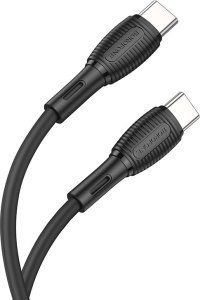 Kabel USB Borofone Kabel Bx86 Advantage - Typ C Na Typ C - 60W 1 Metr Czarny 1