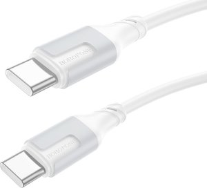 Kabel USB Borofone Kabel Bx101 Creator - Typ C Na Typ C - 60W 3A 1 Metr Biały 1