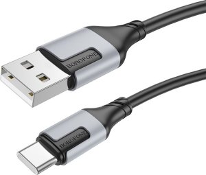 Kabel USB Borofone Kabel Bx101 Creator - Usb Na Typ C - 3A 1 Metr Czarny 1