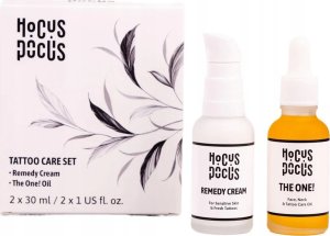 HOCUS POCUS_SET Tattoo Care Remedy Cream krem łagodzący 30ml + The One! olejek pielęgnujący do tatuażu 30ml 1