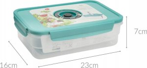 Excellent Houseware Szklany pojemnik do przechowywania żywności, z pokrywką 2