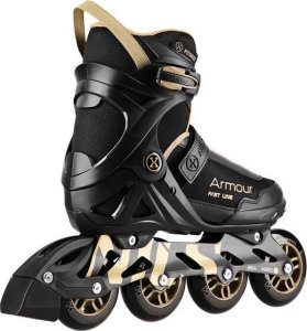Rolki Łyżworolki Armour Nils Extreme NA22151 czarno-złote rozmiar 44 3