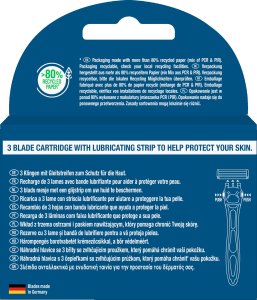 WILKINSON_ Essentials 3 Hybrid 4 wkłady do golenia 4szt. 2