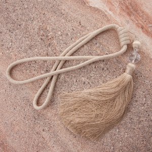 Eurofirany Sznur Dekoracyjny do Zasłon dł.70 cm MEGI Szampan 2