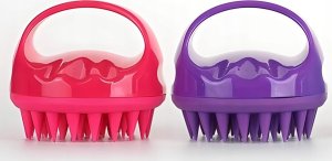 ECARLA_Silikonowy masażer do skóry głowy Fioletowy 8