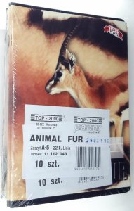 Herlitz Zeszyty 32 Kartkowe Linia Komplet 10Szt. Animal 2