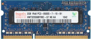 Pamięć do laptopa Pamięć RAM DDR3 2GB SO-DIMM 1066 MHz 1