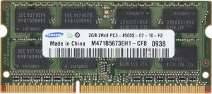Pamięć do laptopa Pamięć RAM DDR3 2GB SO-DIMM 1066 MHz 3