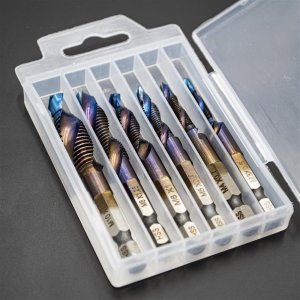 Wiertła gwintujące M3 - M10, gwintowniki, HSS, zestaw 6 szt. 6