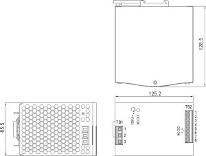 Zasilacz serwerowy Mean Well ZASILACZ IMPULSOWY SDR-480-24 MEAN WELL 6
