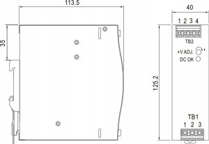 Mean Well ZASILACZ IMPULSOWY EDR-120-24 MEAN WELL 6