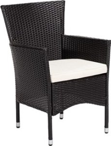 CHAIR WICKER BLACK 1