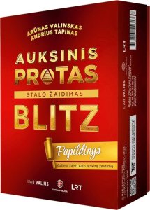 BOARD GAME AUKSINIS PROTAS.BLITZ PAPILD 4