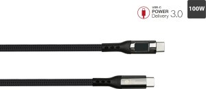 Kabel USB Roline USB-C - USB-C 1 m Grafitowy (2213-D010S) 3