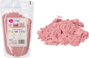 Nefere Piasek kinetyczny ColourSand - 1kg  - różowy 1