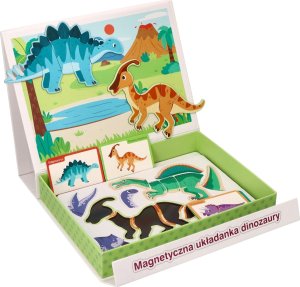AdamToys Tablica układanka magnetyczna - Dinozaury 1