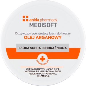 Anida Medisoft Odżywczo-regenerujący krem do twarzy do skóry suchej i podrażnionej - olej arganowy 100ml 1