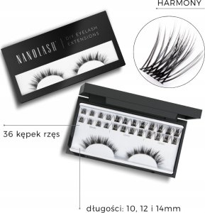 Nanolash NANOLASH_Eyelash sztuczne rzęsy w kępkach Harmony 36szt. 2