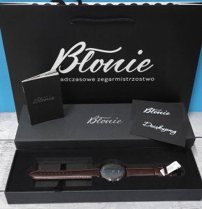 Zegarek Pan i Pani Gadżet Zegarek Błonie klasyczny Zodiak Heban męski . 2