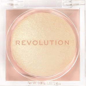 MAKEUP REVOLUTION Highlighter Beam Bright rozświetlacz do twarzy Złoty Gal 2,45g 5