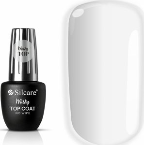 SILCARE_Top Coat Milky No Wipe top do lakierów hybrydowych 9ml 1