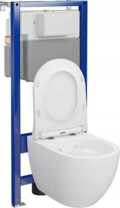 Zestaw podtynkowy S701-925 / CERSANIT / AQUA 50 / C251 ZESTAW STELAŻ PODT WC PNEU QF + MZ ZEN CLEAN ON + DS DUR WOLNOOPADAJĄCA ŁW 3