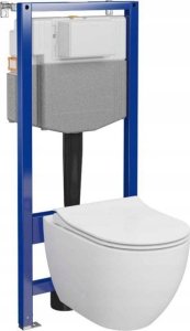 Zestaw podtynkowy S701-925 / CERSANIT / AQUA 50 / C251 ZESTAW STELAŻ PODT WC PNEU QF + MZ ZEN CLEAN ON + DS DUR WOLNOOPADAJĄCA ŁW 4
