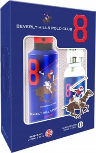 SET BEVERLY HILLS POLO CLUB Man Sport Eight EDT spray 100ml + DEO spray 175ml 1