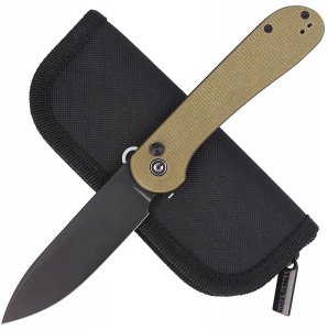 CIVIVI Nóż CIVIVI Button Lock Elementum Olive Micarta 4