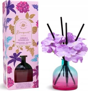 Dyfuzor zapachowy LA CASA DE LOS AROMAS_Flower Bouquet patyczki zapachowe Bursztyn &amp; Lilia Imbirowa 170ml 1