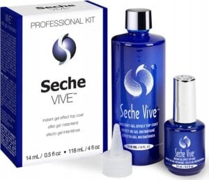 SECHE_Vive Instant Gel Effect Top Coat innowacyjny utwardzacz do paznokci 118ml+14ml 1