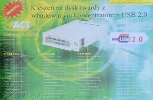 Kieszeń Kieszeń na dysk twardy IDE z wbudowanym koncentratorem USB 2.0 1