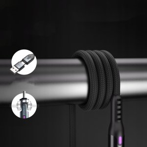 Kabel USB STATIK USB-C - USB-C 1 m Czarny (PUP-0455-3FT-CC) 7