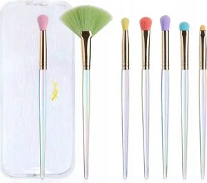 JESSUP_Colorful Makeup zestaw siedmiu pędzli do makijażu oka w kosmetyczce T318 1