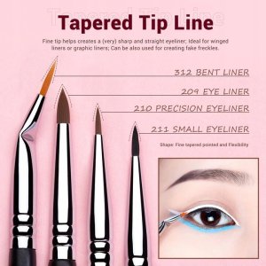 JESSUP_Pro Makeup Eyeliner Brush zestaw jedenastu pędzli do makijażu oka T324 4