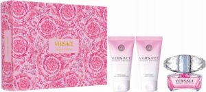 SET VERSACE Bright Crystal EDT spray 50ml + SHOWER GEL 50ml + BODY LOTION 50ml 1