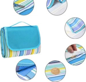 Koc piknikowy plażowy 195x200cm Mata na plaże, biwak SAND FREE 4