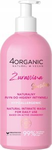 4ORGANIC_Naturalny płyn do higieny intymnej Żurawina 350ml 1