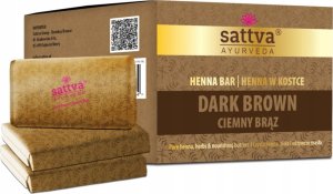 SATTVA_Ayurveda Henna Bar henna w kostce Dark Brown 3x80g 1