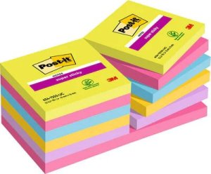 Post-it Karteczki Post-it Super Sticky 76x76mm (654-12SS-UC) (12x90) 3
