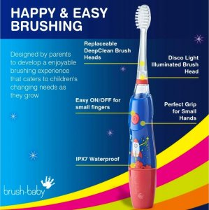 BRUSH BABY_Kidz Sonic szczoteczka soniczna dla dzieci w wieku 3l+ Rocket 9