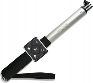 Selfie stick SJCAM SREBRNY SELFIE STICK MONOPOD Z PILOTEM 28-90 1