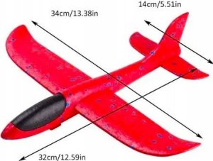Samolot styropianowy duÅ¼y z wyrzutniÄ 3 + lata 4
