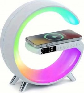 Lampka biurkowa iHome Lampka Bluetooth RGB - fukncje (ładowarka, głośnik, zegar, budzik) 1