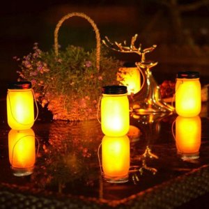 Lampa wisząca Home Styling Collection Lampion lampa LED wisząca SOLARNA znicz 5