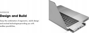 HUB USB PEPPER JOBS - TCH-MBP7 PLUS USB-C ADAPTER 4
