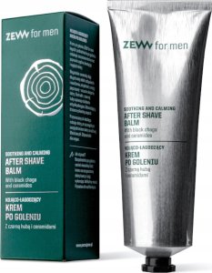 ZEW FOR MEN_Kojąco-łagodzący krem po goleniu z Czarną Hubą i Ceramidami 80ml 1