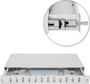 RACK Systems Przełącznica światłowodowa 19" 1U 12xSC duplex 1